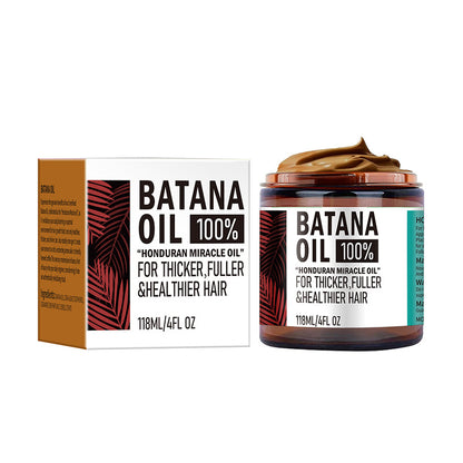 Batana Hair Oil 100% Pure & Natural – Premium Hair & Scalp Oil for Thicker, Fuller & Healthier-Looking Hair | Deep Repair for Dry, Damaged & Frizzy Hair | 118ml (4 fl. oz.)
