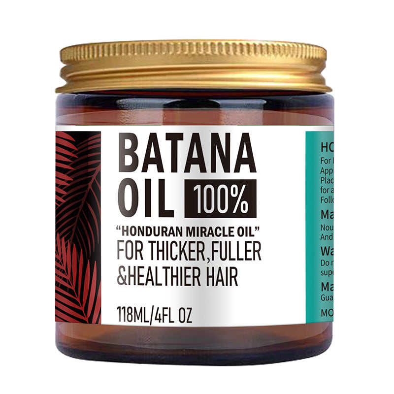 Batana Hair Oil 100% Pure & Natural – Premium Hair & Scalp Oil for Thicker, Fuller & Healthier-Looking Hair | Deep Repair for Dry, Damaged & Frizzy Hair | 118ml (4 fl. oz.)